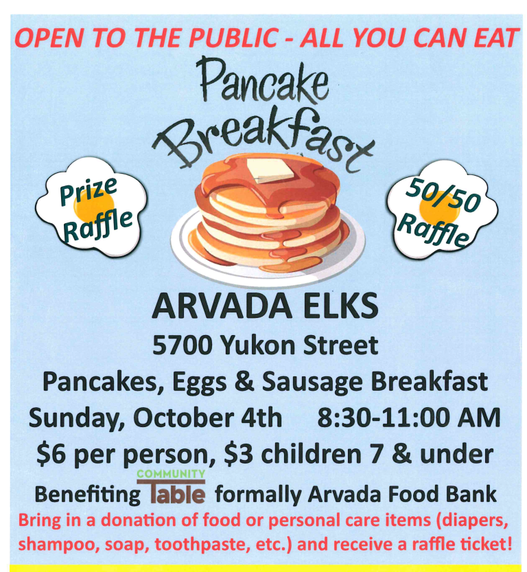 All You Can Eat Pancake Breakfast – Community Table